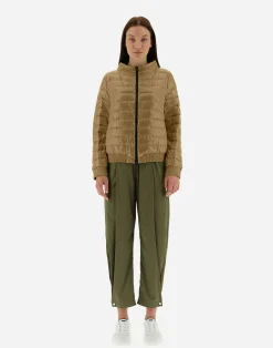Herno Kurze Daunenjacken-Gesteppte Bomberjacke Aus Gloss