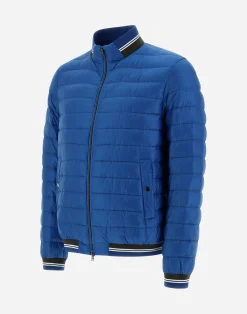 Herno Kurze Daunenjacken-Gestrickte Bomberjacket Aus Nylon Ultralight
