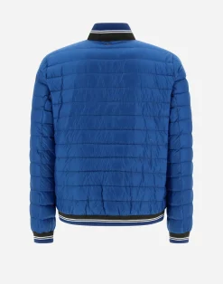 Herno Kurze Daunenjacken-Gestrickte Bomberjacket Aus Nylon Ultralight