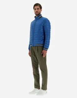 Herno Kurze Daunenjacken-Gestrickte Bomberjacket Aus Nylon Ultralight