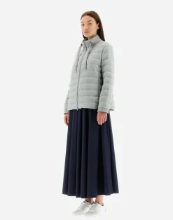 Herno Kurze Daunenjacken-Gestrickte Jacke Aus Kaschmir & Seide
