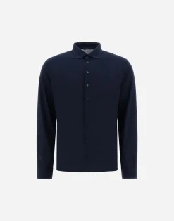 Herno Hemden-Hemd Aus Crepe-Jersey