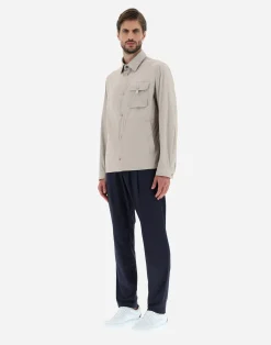 Herno Hemden-Hemd Aus Ultralight Crease