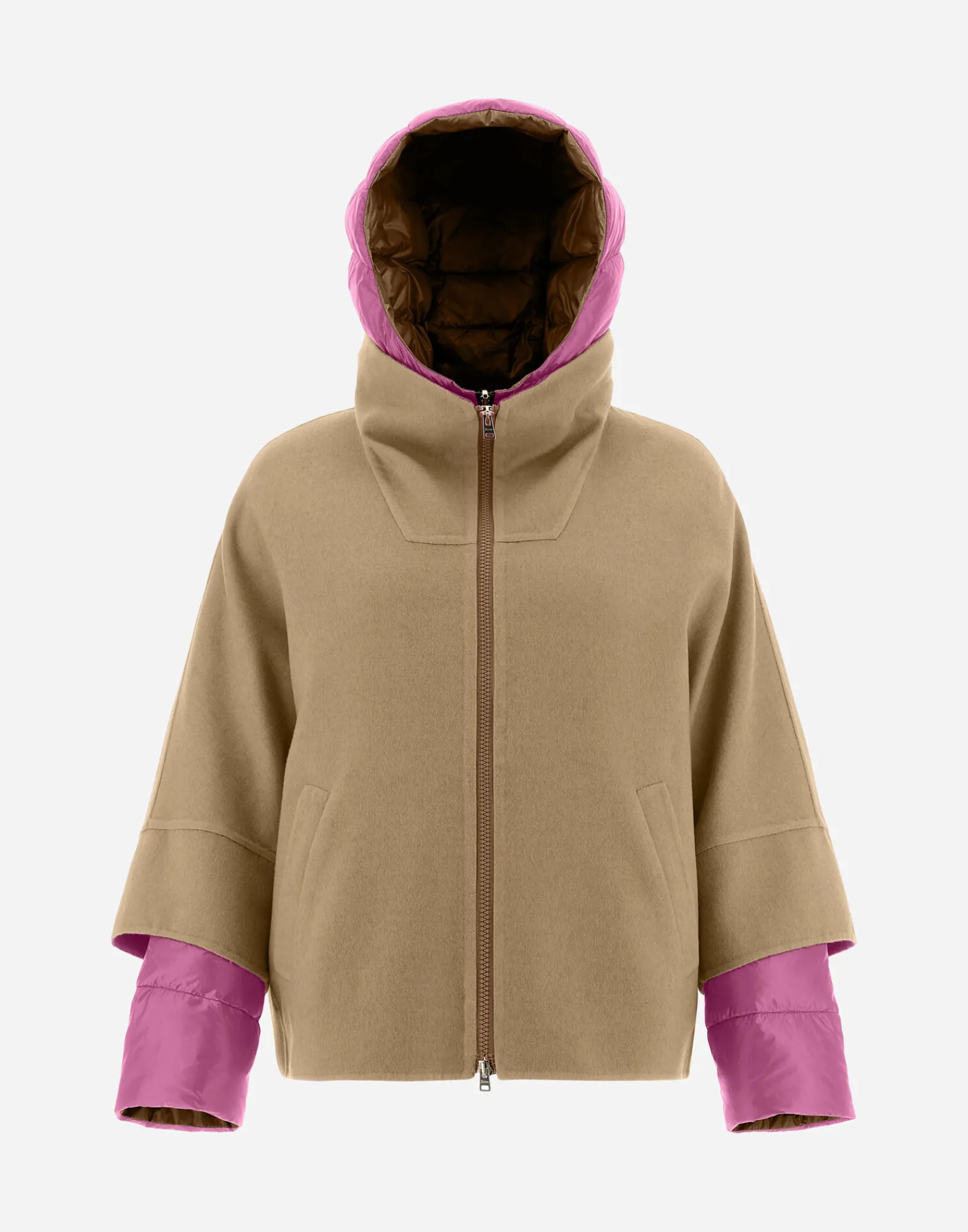 Herno Parka & Jacken-2-In-1-Wendejacke Aus Doppelter Wolle Und Nylon Ultralight
