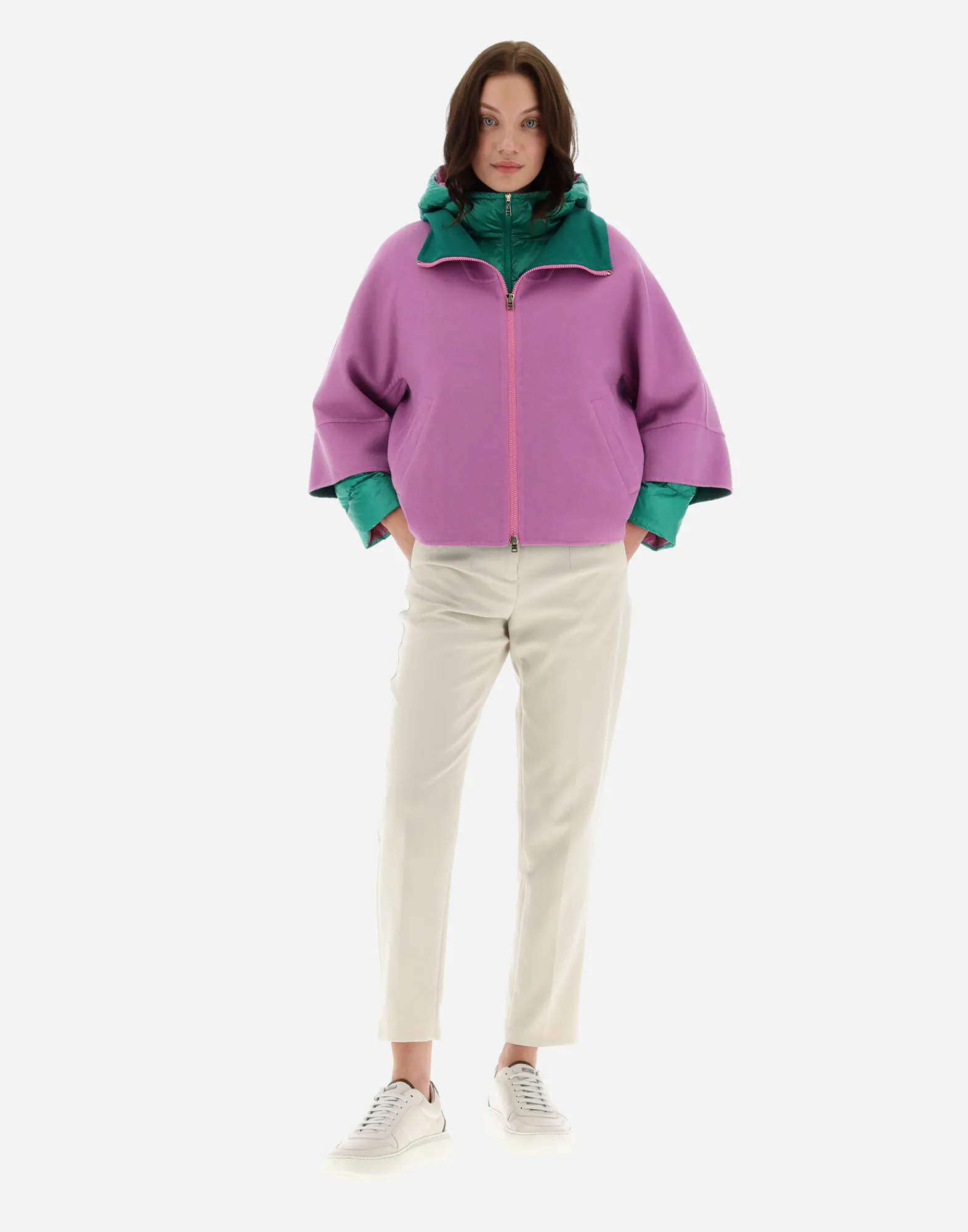 Herno Parka & Jacken-2-In-1-Wendejacke Aus Doppelter Wolle Und Nylon Ultralight