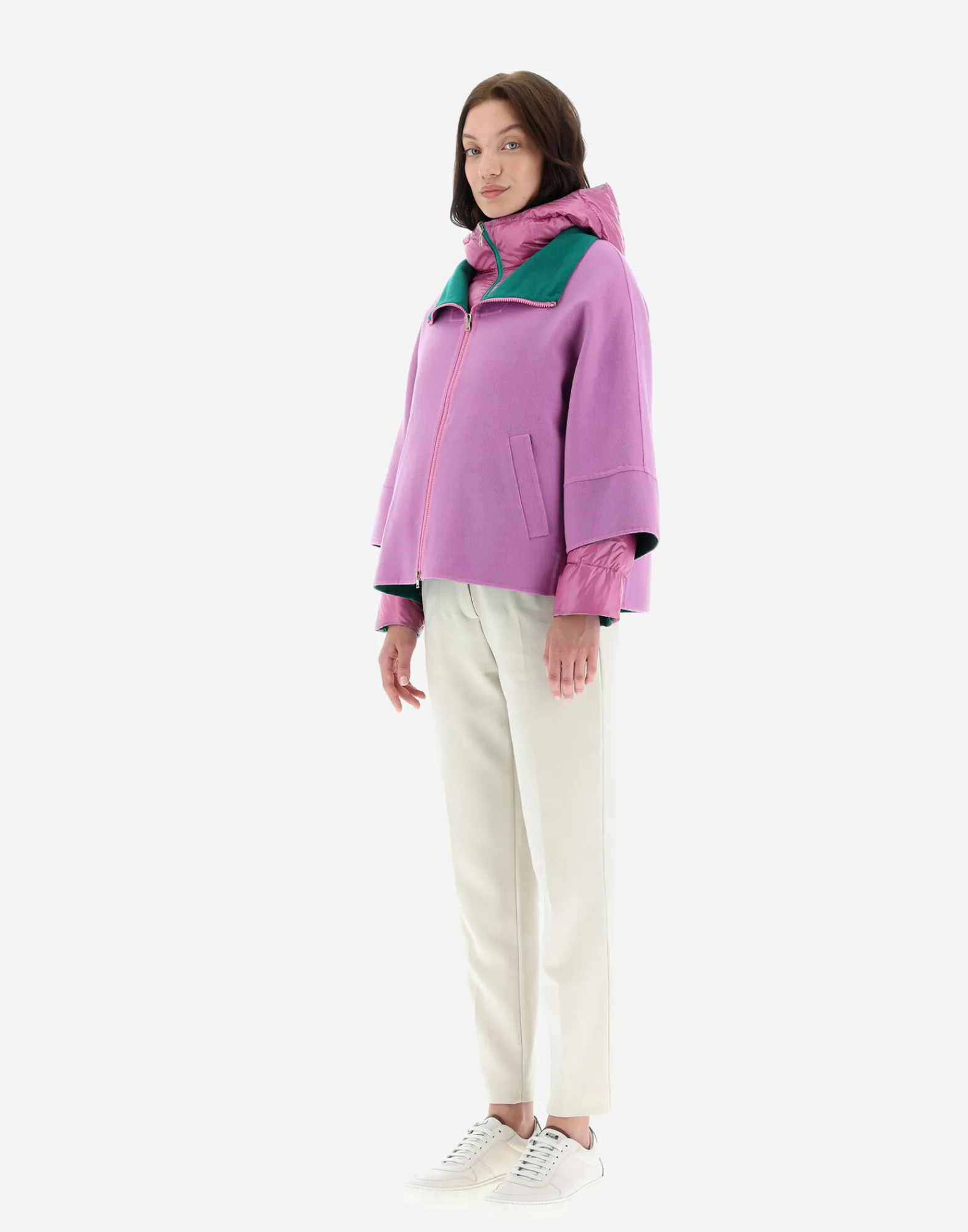 Herno Parka & Jacken-2-In-1-Wendejacke Aus Doppelter Wolle Und Nylon Ultralight