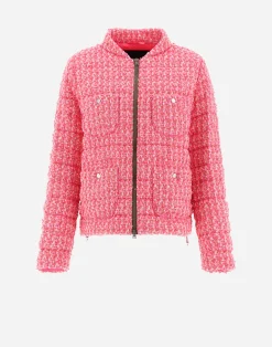 Herno Kurze Daunenjacken-Jacke Aus Fashion Boucle