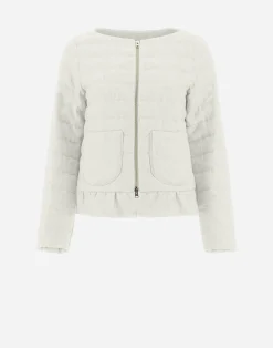 Herno Kurze Daunenjacken-Jacke Aus New Leinen
