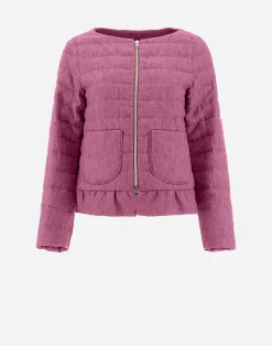 Herno Kurze Daunenjacken-Jacke Aus New Leinen