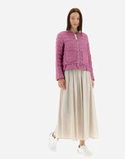 Herno Kurze Daunenjacken-Jacke Aus New Leinen