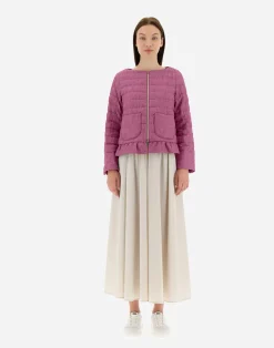 Herno Kurze Daunenjacken-Jacke Aus New Leinen