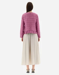 Herno Kurze Daunenjacken-Jacke Aus New Leinen