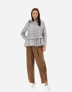 Herno Kurze Daunenjacken-Jacke Aus Nylon Ultralight & New Techno Taft