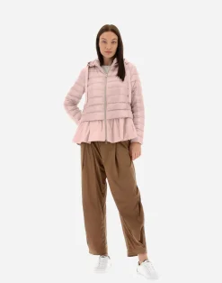 Herno Kurze Daunenjacken-Jacke Aus Nylon Ultralight & New Techno Taft