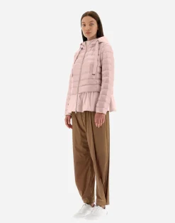 Herno Kurze Daunenjacken-Jacke Aus Nylon Ultralight & New Techno Taft