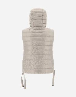 Herno Kurze Daunenjacken-Kapuzenweste Aus Nylon Ultralight