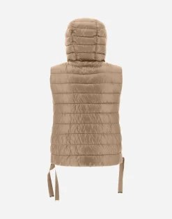 Herno Kurze Daunenjacken-Kapuzenweste Aus Nylon Ultralight
