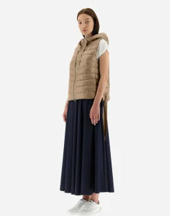 Herno Kurze Daunenjacken-Kapuzenweste Aus Nylon Ultralight