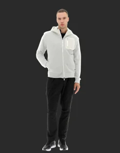 Herno Bomber-Laminar Bomberjacke Aus Cotton Sweater Mit Nylondetails