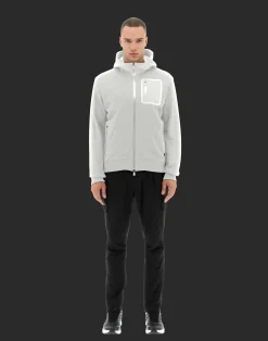 Herno Bomber-Laminar Bomberjacke Aus Cotton Sweater Mit Nylondetails