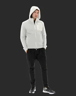 Herno Bomber-Laminar Bomberjacke Aus Cotton Sweater Mit Nylondetails