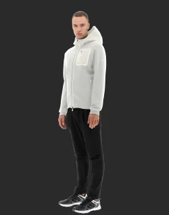 Herno Bomber-Laminar Bomberjacke Aus Cotton Sweater Mit Nylondetails