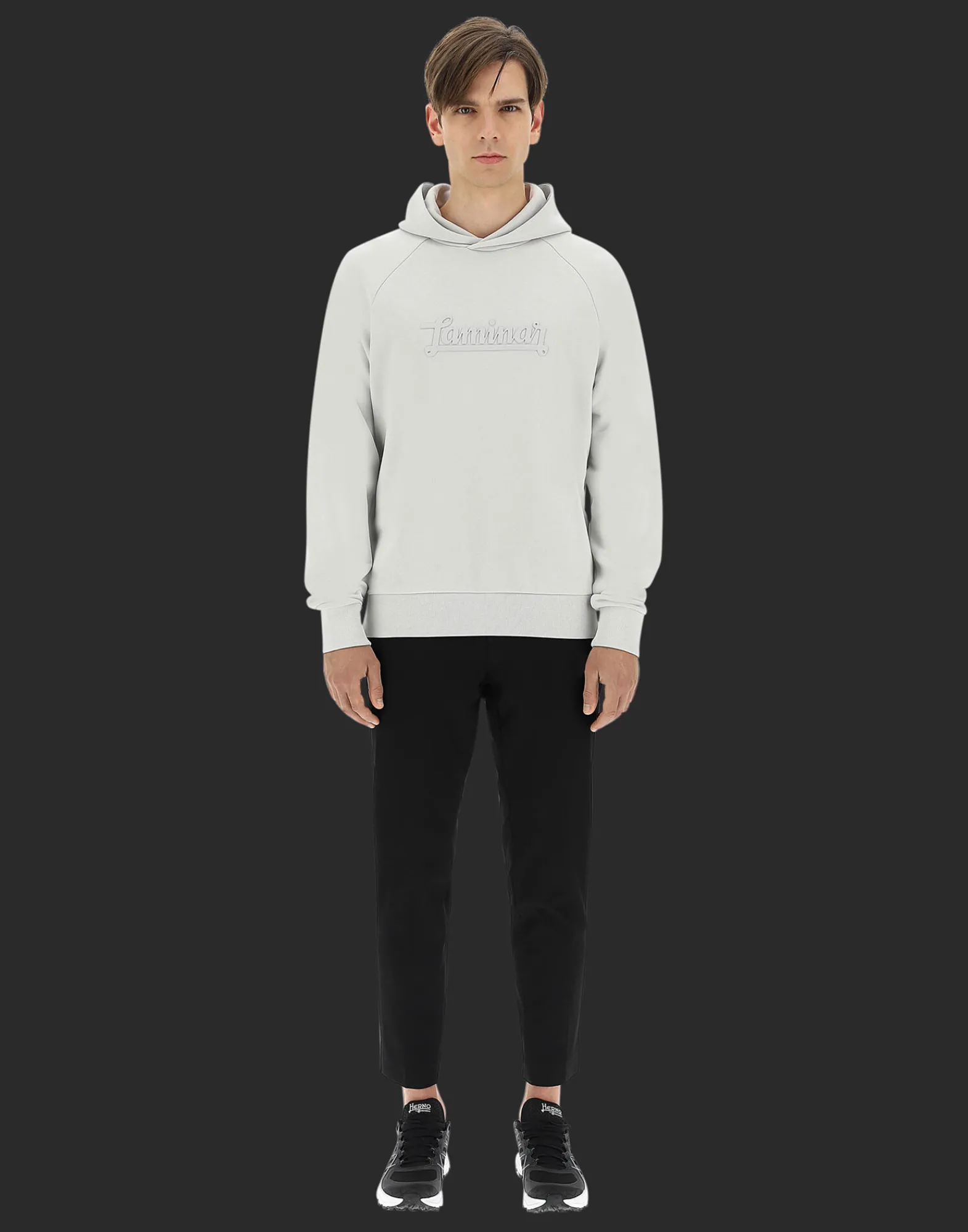 Herno Sweatshirts & Strickjacken-Laminar Kapuzenpullover Aus Baumwolle Mit Laminar Logo