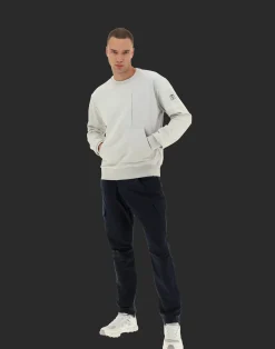 Herno Sweatshirts & Strickjacken-Laminar Sweatshirt Aus Cotton Sweater Mit Nylondetails