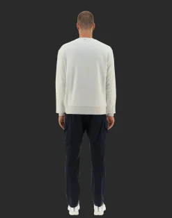 Herno Sweatshirts & Strickjacken-Laminar Sweatshirt Aus Cotton Sweater Mit Nylondetails
