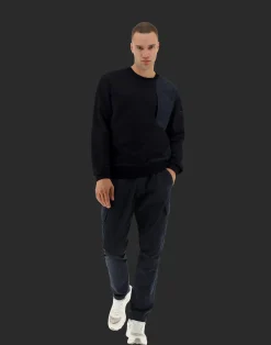 Herno Sweatshirts & Strickjacken-Laminar Sweatshirt Aus Cotton Sweater Mit Nylondetails