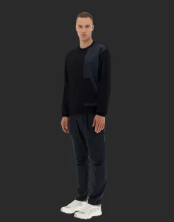 Herno Sweatshirts & Strickjacken-Laminar Sweatshirt Aus Cotton Sweater Mit Nylondetails