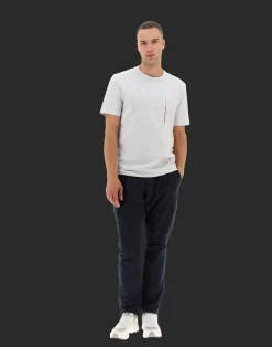 Herno T-Shirt & Polo-Shirts-Laminar T-Shirt Aus Compact Jersey Mit Nylondetails