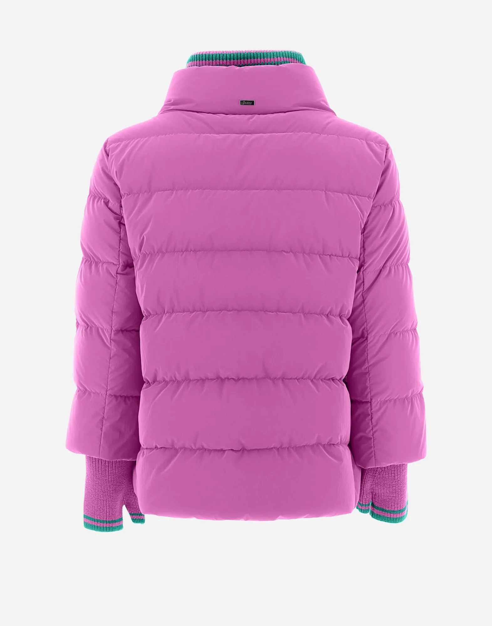Herno Kurze Daunenjacken-Mat Glaze Cape-Jacke