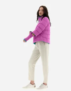 Herno Kurze Daunenjacken-Mat Glaze Cape-Jacke