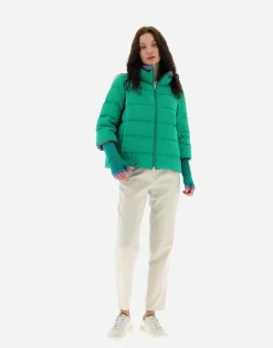 Herno Kurze Daunenjacken-Mat Glaze Cape-Jacke