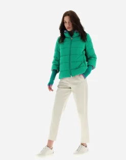 Herno Kurze Daunenjacken-Mat Glaze Cape-Jacke