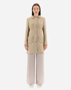 Herno Mäntel & Trenchcoats-Mäntel Aus Casual Tweed