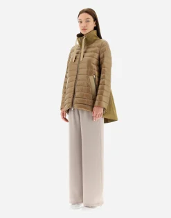 Herno Lange Daunenjacken-Mäntel Aus Nylon Ultralight & New Techno Taft