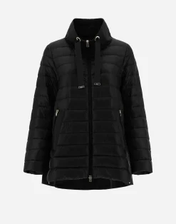 Herno Lange Daunenjacken-Mäntel Aus Nylon Ultralight & New Techno Taft