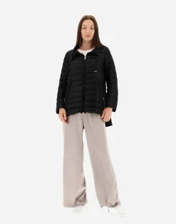 Herno Lange Daunenjacken-Mäntel Aus Nylon Ultralight & New Techno Taft