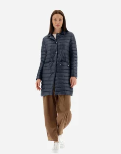 Herno Lange Daunenjacken-Mäntel Aus Nylon Ultralight