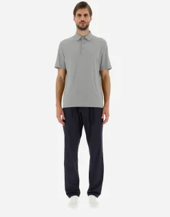 Herno T-Shirt & Polo-Shirts-Poloshirt Aus Crepe-Jersey