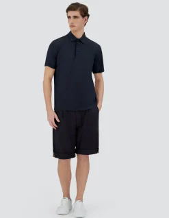 Herno T-Shirt & Polo-Shirts-Poloshirt Aus Crepe-Jersey