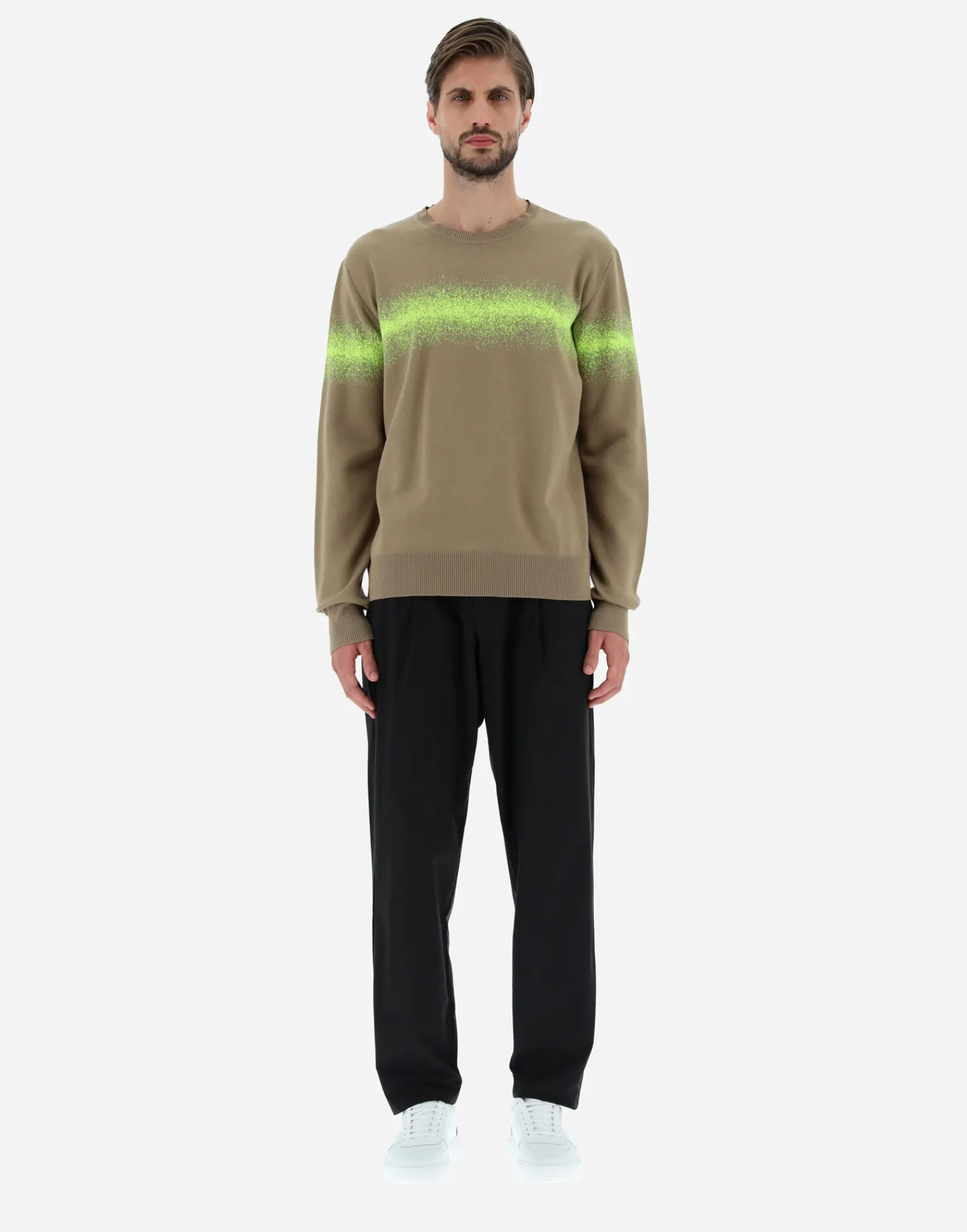 Herno Sweatshirts & Strickjacken-Pullover Aus Spray Knit
