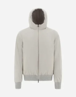 Herno Bomber-Resort Bomberjacke Aus Infinity Mix Knit & Rev Ponente