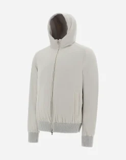 Herno Bomber-Resort Bomberjacke Aus Infinity Mix Knit & Rev Ponente