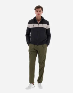 Herno Bomber-Resort Bomberjacke Aus Infinity Mix Knit & Ponente