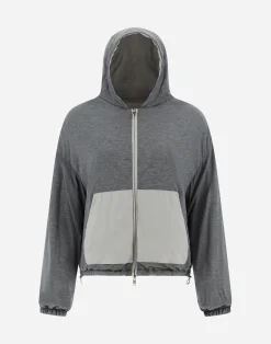 Herno Bomber-Resort Bomberjacke Aus Light Nylon Stretch & Light Jersey