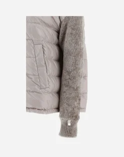 Herno Bomber-Resort Bomberjacke Aus Nylon Ultralight & Chenille Knit