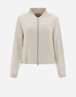 Herno Bomber-Resort Bomberjacke Aus Satin Effect